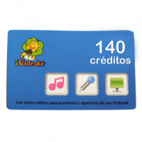Cartão Virtual 140 Créditos P/ Ivideokê